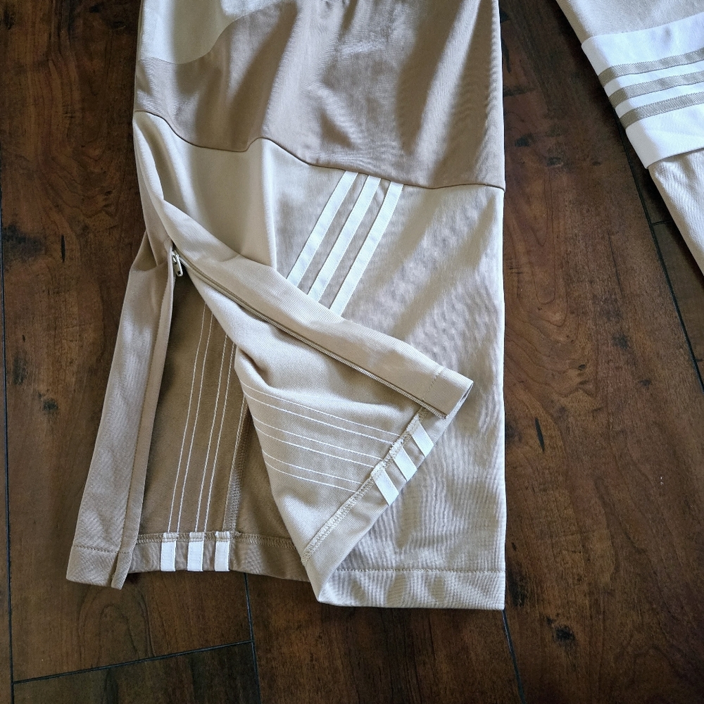 Adidas x Danielle Cathari Loose-Fit Wide Track Pants Linen/Khaki Women's Size S - Picture 7 of 12